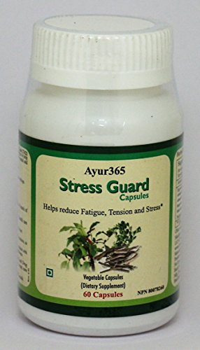 Ayur365 Stress Guard Caps for Stress Relief with Ashwagandha & Bacopa 60 ct.