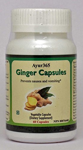 Ayur365 Ginger Capsules for Cough & Cold, Nausea & Vomiting, for Digestive Support