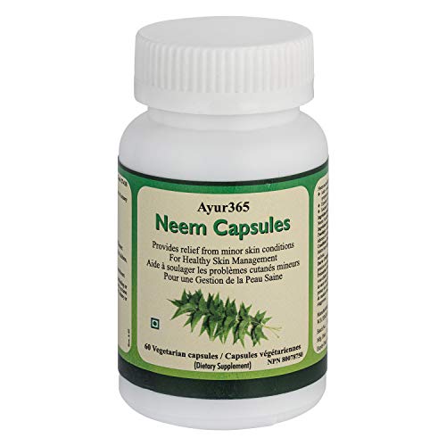 Ayur365 Neem Capsules for Minor Skin Conditions