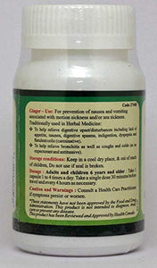 Ayur365 Ginger Capsules for Cough & Cold, Nausea & Vomiting, for Digestive Support