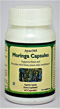 Load image into Gallery viewer, Ayur365 Moringa Veg Capsules 60 ct. - Cardiotonic &amp; for Eczema, Minor cuts and Wounds
