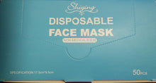 Load image into Gallery viewer, Disposable Non Medical Face Mask 3 Ply Ear Loop (Pack of 50)

